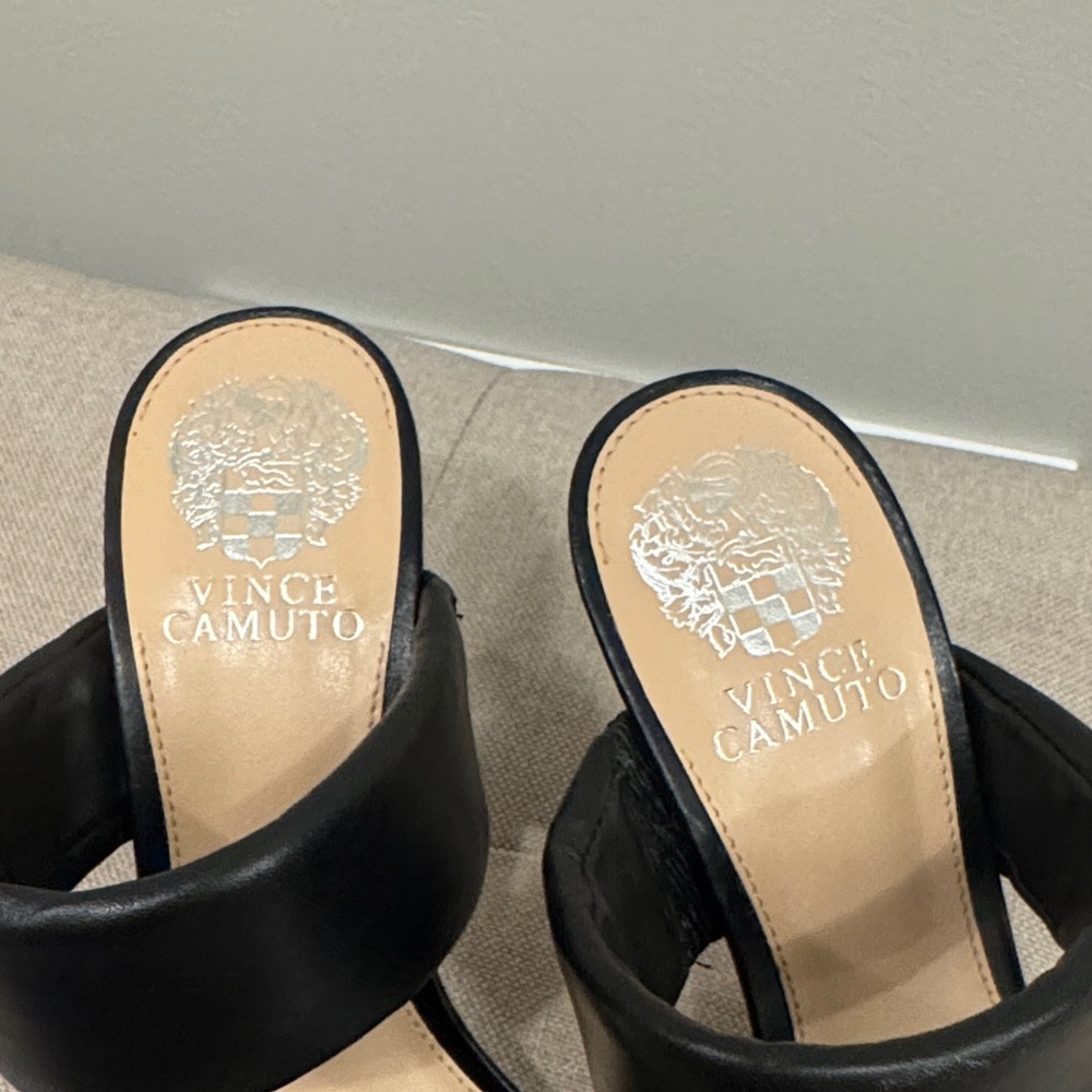 Vince Camuto Black Strappy Heels - Picture 2 of 3